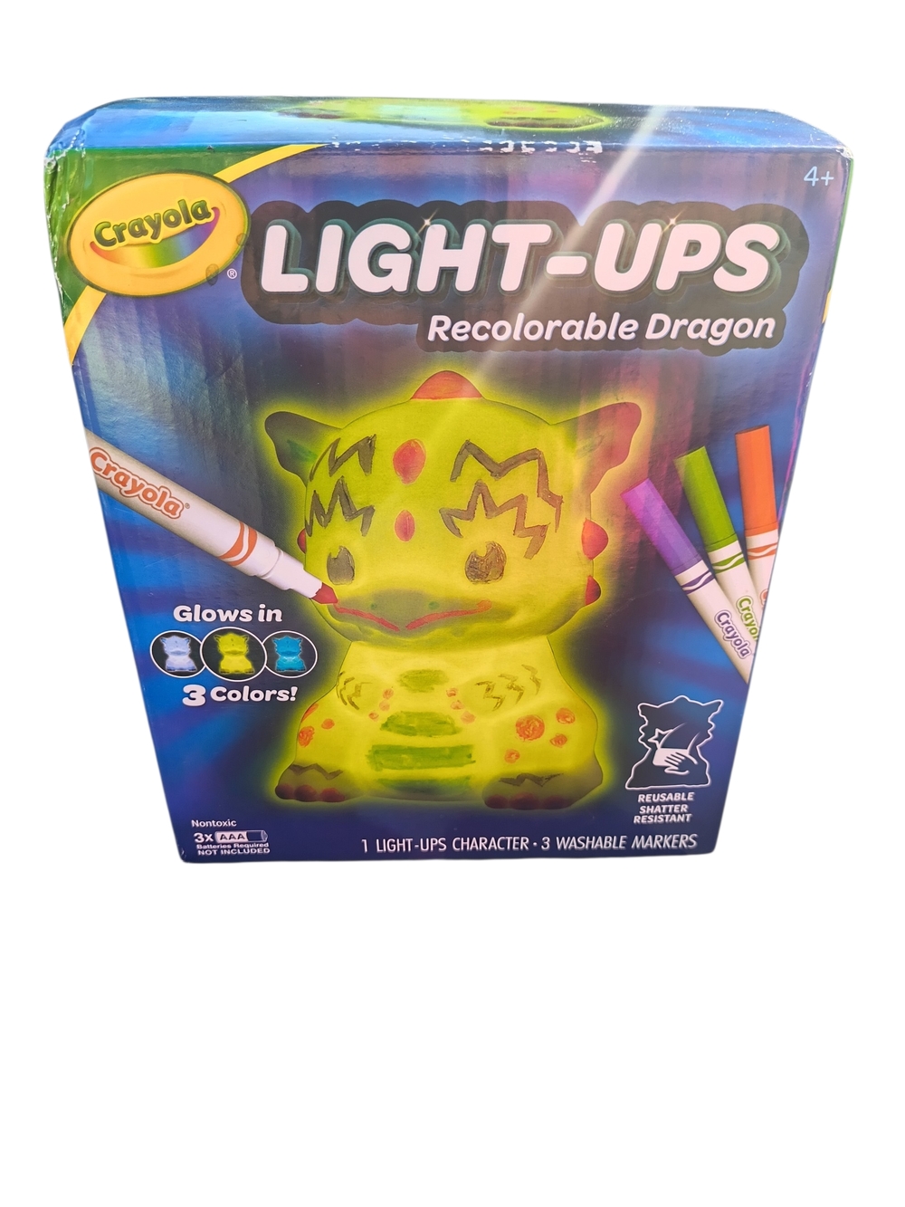 Crayola Light Ups Dragon, Light Up Toy, DIY Room Decor, Toys for Kids Arts Craft